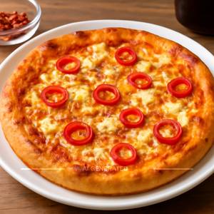 Spicy cheese pizza 