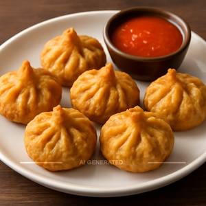 Veg Fried Momos (6 Pcs)