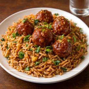 Manchurian Fried Rice Non Veg