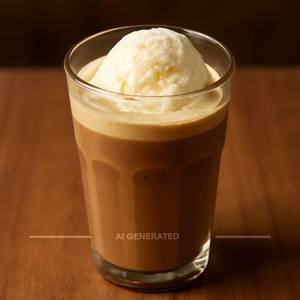 Cold Coffee With Vanilla Ice Cream