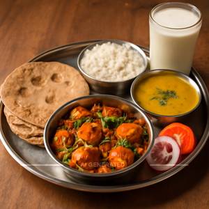 Kadhai Paneer Thali