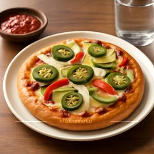 Veg jalapeno pizza