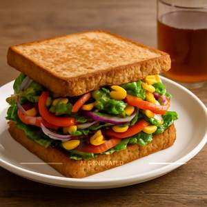 Veg Overloaded Sandwich