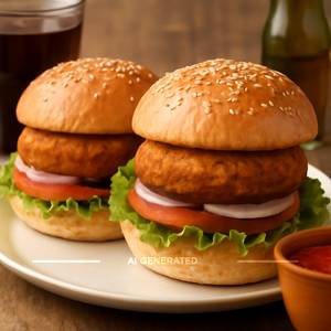 Aloo tikki burgers