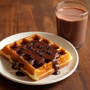 Belgium milk waffle