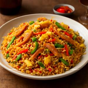 Egg Singapore Fried Rice