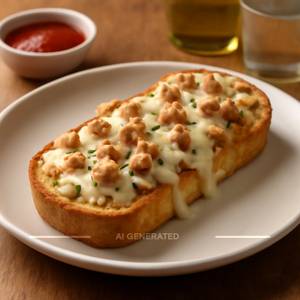 Melting Chicken Garlic Bread