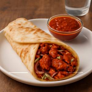 Chicken Schezwan Shawarma
