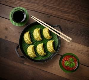 Corn Momos Steamed [5 Pieces]