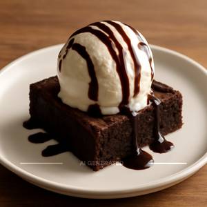 Ice Cream With Brownie
