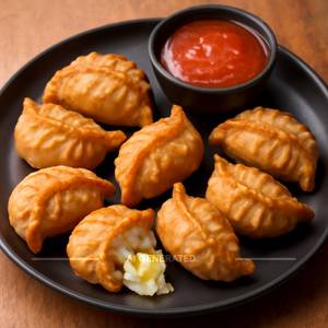 Cheese Corn Fried Momos [6 Pieces]
