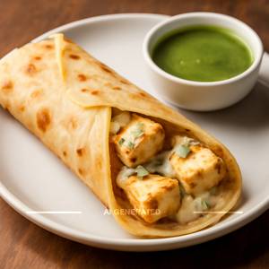 Malai Paneer Tikka Roll
