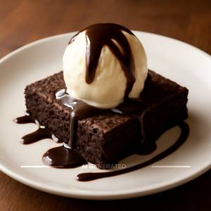 Brownie With Ice Cream