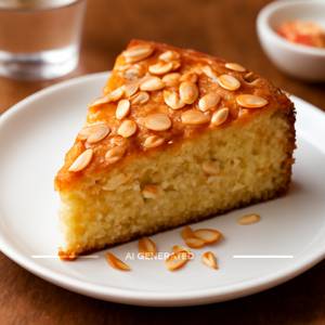 Roasted almond cake