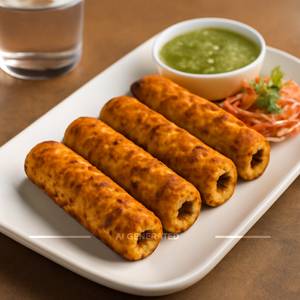 Paneer Cheese Seekh Kebab