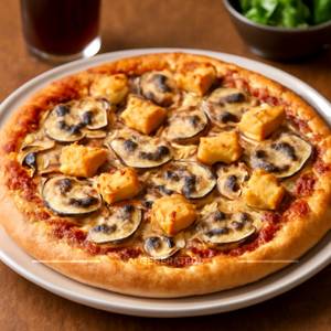 Mashroom paneer pizza