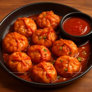 Chicken Chilli Garlic Momos     