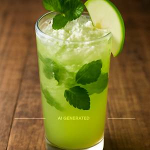 Green apple mojito