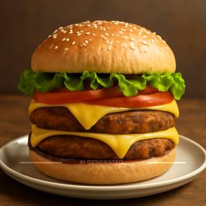 Double Cheese Veg Burger 