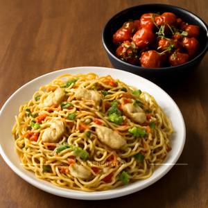 Chicken Noodles With Chilly Chicken