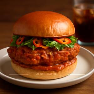 Fiery Chicken Burger