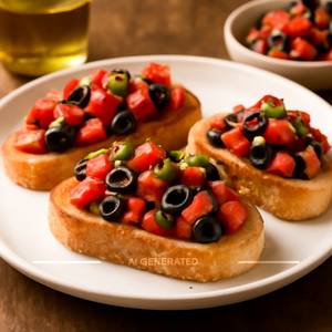 Tomato Olive Bruschetta