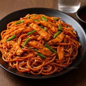 Chicken schezwan noodles