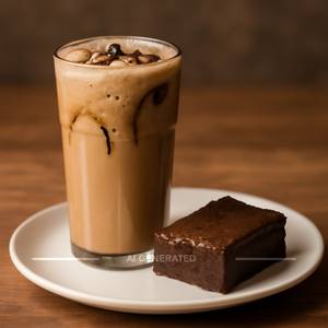 Cold Coffee With Brownie