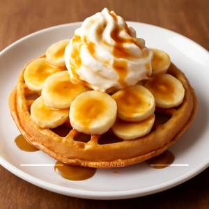 Banana Caramel Waffle