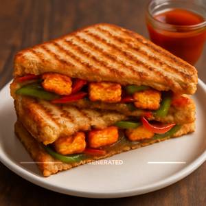 Peri peri paneer veg sandwich