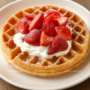 Strawberry Cream Cheese Waffle