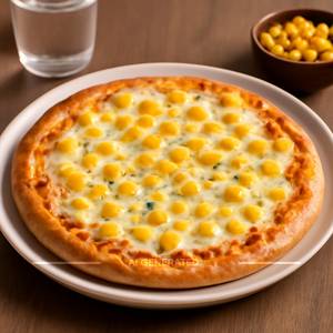 Cheese corn pizza