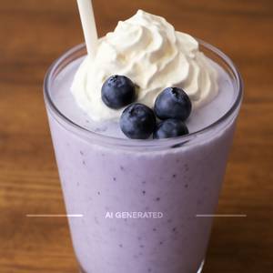 Blue berry milkshake