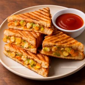 Potato And Paneer Sandwich