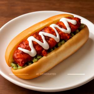 Chicken Tikka Hot Dog