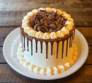 Caramel Panacotta With Hazelnut Chocolate Mousse Cake (Eggless)