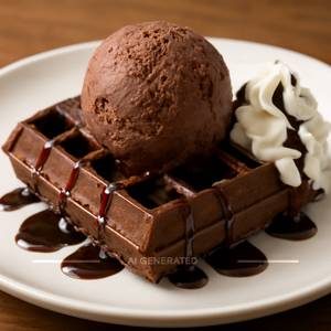 Choco Icecream Waffle