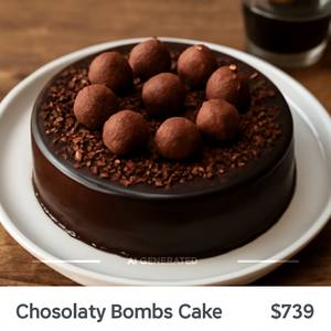 Chocolaty bombs cake