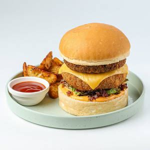 American Cheese BUFF Burger