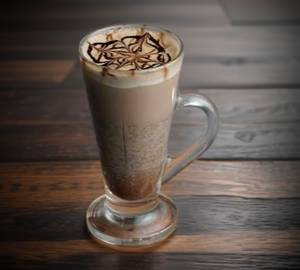 Hot chocolate with caramel