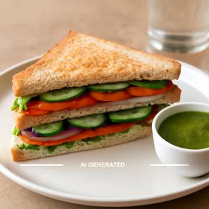 Plain Vegetable Sandwich