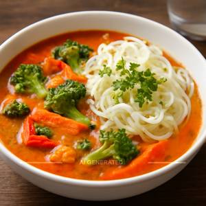 Red Thai Curry With Noodles
