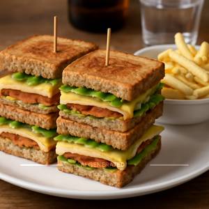 Cheese club sandwich [double]
