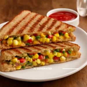 Corn Chilli Sandwich