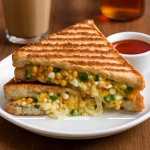 Cheese Corn Paneer Sandwich