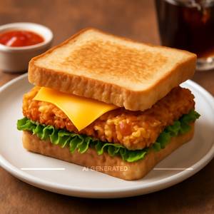 Crispy Chicken Cheese Sandwich