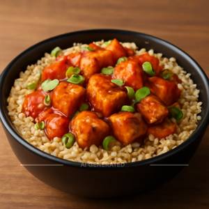 Chilli Paneer Rice Bowl