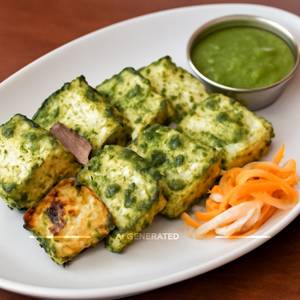 Basil paneer tikka