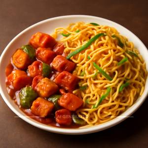 Chilli Paneer + Noodles