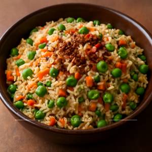 Veg Burnt Garlic Fried Rice